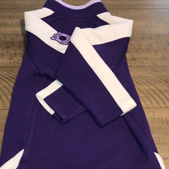 LL Bean Fleece Zip up Classic LL Bean Patch in Power Purple. Soft. All Season - Picture 10 of 17